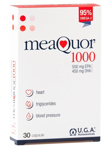 Meaquor 1000 - integratore di omega 3 per il benessere cardiovascolare - 30 capsule