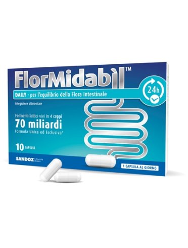 Flormidabil daily - integratore di probiotici - 10 capsule