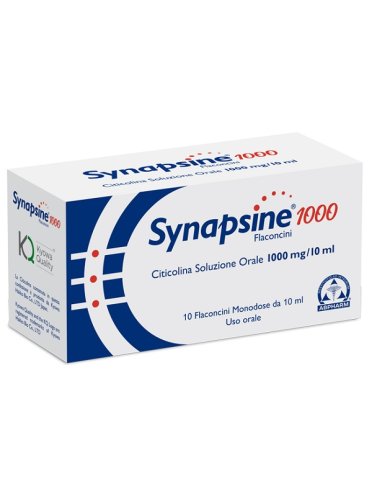 Synapsine 1000 - integratore per sistema nervoso - 10 flaconcini