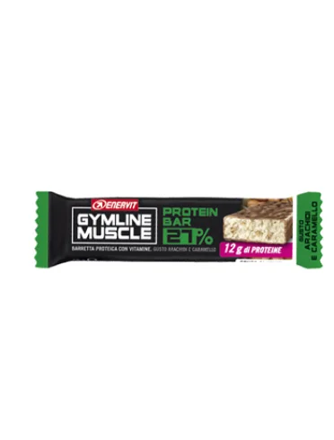 Enervit gymline muscle protein bar 27% - barretta proteica gusto arachidi e caramello Enervit gymline muscle protein bar 27% - barretta proteica gusto arachidi e caramello