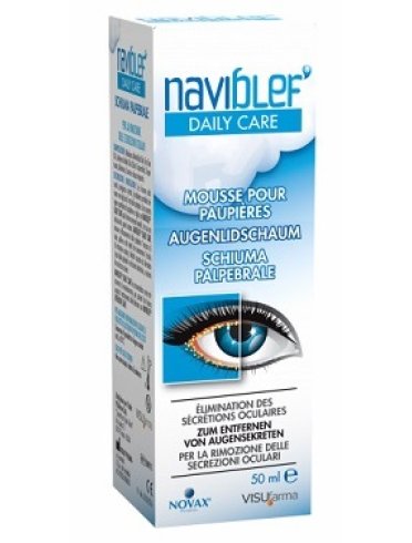 Naviblef daily care - schiuma per rimozione delle secrezioni oculari da palpebre e ciglia - 50 ml