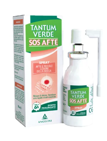 Tantum verde sos afte - trattamento di afte e stomatite - spray da 20 ml Tantum verde sos afte - trattamento di afte e stomatite - spray da 20 ml