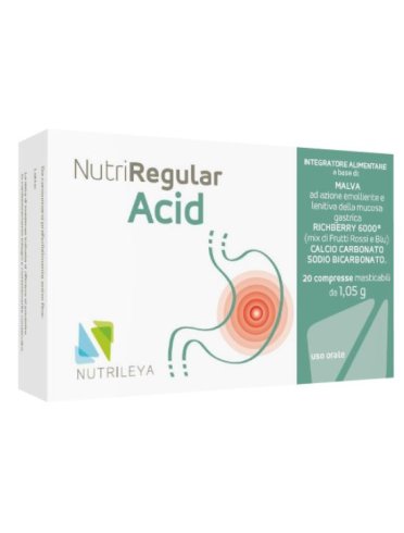Nutriregular acid integratore acidità gastrica 20 compresse