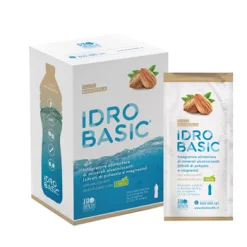 Idrobasic - Integratore Citrato di Magnesio e Potassio - Gusto Mandorla 15 Buste