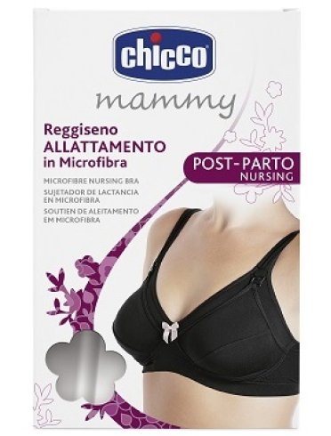 Chicco mammy reggiseno allattamento microfibra nero taglia 6c