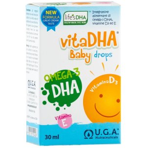 Vita DHA Baby Drops - Integratore di Acido DHA e Vitamina D - Gocce 30 ml
