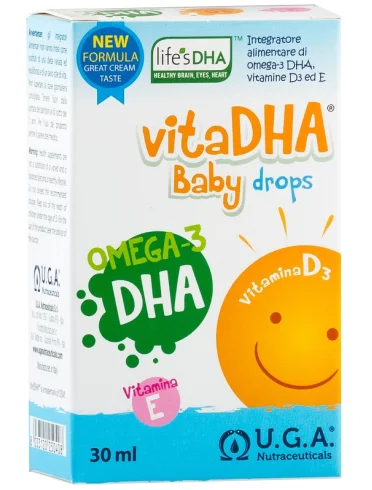 Vita dha baby drops - integratore di acido dha e vitamina d - gocce 30 ml Vita dha baby drops - integratore di acido dha e vitamina d - gocce 30 ml