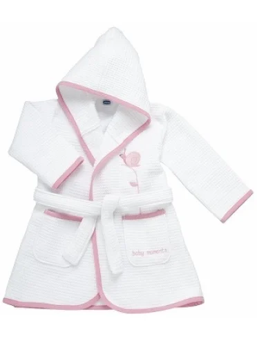 Chicco accappatoio piq rosa lumaca 12 mesi+ Chicco accappatoio piq rosa lumaca 12 mesi+