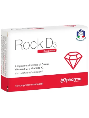 Rock d3 - integratore di calcio e vitamina d - 45 compresse Rock d3 - integratore di calcio e vitamina d - 45 compresse