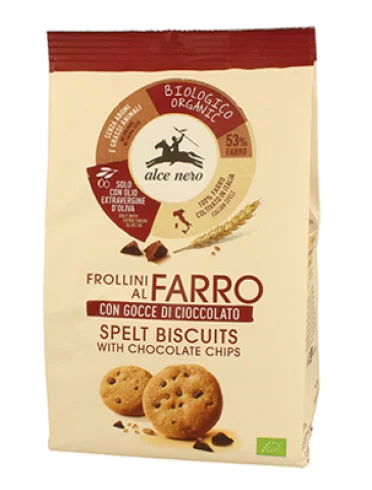 Frollino farro con gocce cioccolato bio Frollino farro con gocce cioccolato bio