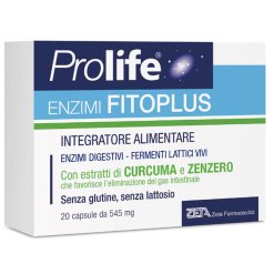 Prolife Enzimi Fitoplus - Integratore di Fermenti Lattici - 20 Capsule
