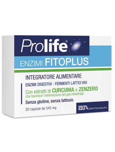 Prolife enzimi fitoplus - integratore di fermenti lattici - 20 capsule