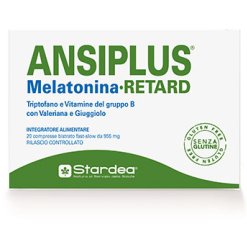 Ansiplus Melatonina Retard - Integratore per Favorire il Sonno - 20 Compresse Bistrato
