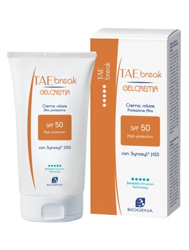 Biogena tae break - gel crema viso e corpo solare con protezione molto alta spf 50 - 150 ml