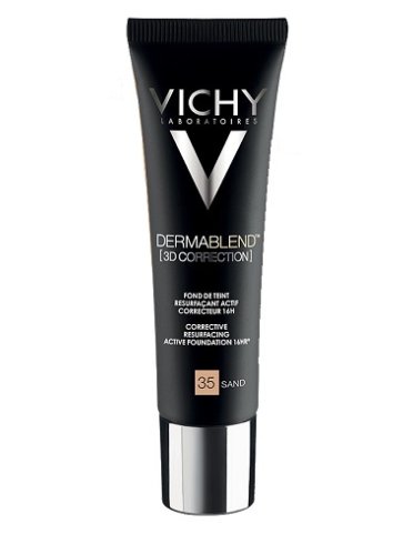 Vichy dermablend fondotinta correttore fluido 3d - colore n.35 sand - 30 ml