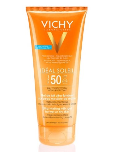 Vichy ideal soleil - gel latte solare corpo con protezione molto alta spf 50+ - 200 ml 