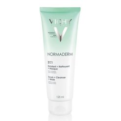Vichy Normaderm 3in1 - Detergente Esfoliante Viso - 125 ml