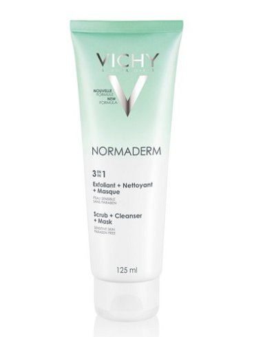 Vichy normaderm 3in1 - detergente esfoliante viso - 125 ml