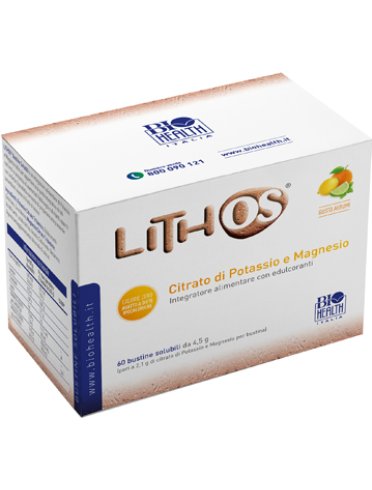 Lithos - integratore di magnesio e potassio gusto agrumi - 60 bustine