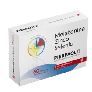 Pierpaoli Melatonina Zinco Selenio - Integratore per Favorire il Sonno e il Rilassamento - 60 Compresse