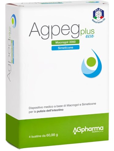 Agpeg plus esse - dispositivo medico per la funzionalità dell'intestino - 4 buste orosolubili