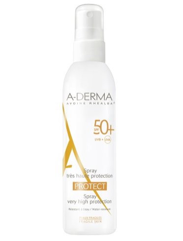 A-derma protect - spray solare corpo con protezione molto alta spf 50+ - 200 ml