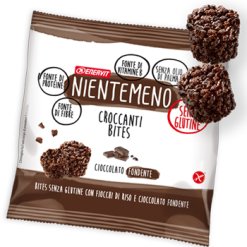 Enervit Nientemeno - Bites Croccanti Gusto Cioccolato Fondente - 5 Buste x 23 g