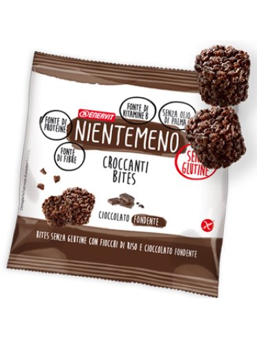 Enervit nientemeno - bites croccanti gusto cioccolato fondente - 5 buste x 23 g