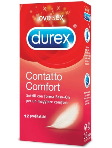 Durex contatto comfort profilattici 12 pezzi