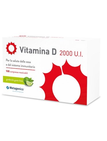 Vitamina d 2000 u.i. - integratore per ossa e sistema immunitario - 168 compresse