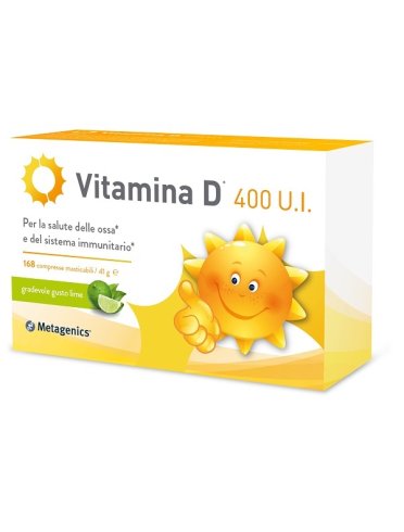 Vitamina d 400 u.i. - integratore per ossa e sistema immunitario - 168 compresse