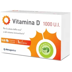 Vitamina D 1000 U.I. - Integratore per Ossa e Sistema Immunitario - 168 Compresse