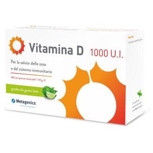 Vitamina D 1000 U.I. - Integratore per Ossa e Sistema Immunitario - 168 Compresse
