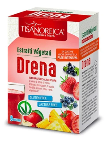 Tisanoreica estratto vegetale drena 8 bustine 5 g Tisanoreica estratto vegetale drena 8 bustine 5 g