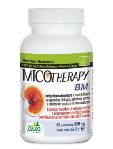 Micotherapy bm - integratore per il rilassamento e benessere mentale - 60 capsule