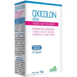 Oxicolon Oxigen Fast Deliverer - Integratore per l'Eliminazione dei Gas Intestinali - 20 Capsule