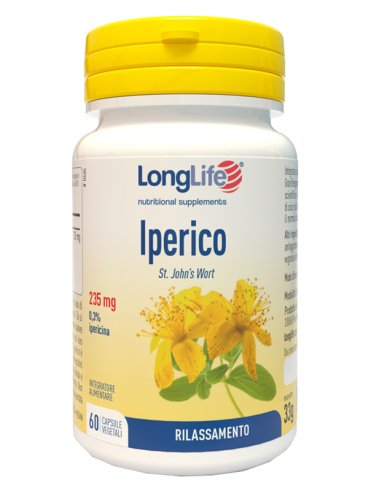 Longlife iperico 235 mg - integratore per tono dell'umore - 60 capsule vegetali
