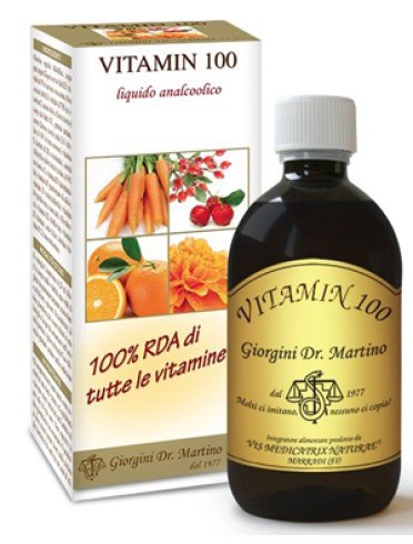 Vitamin 100 liquido analcolico - integratore multivitaminico - 500 ml