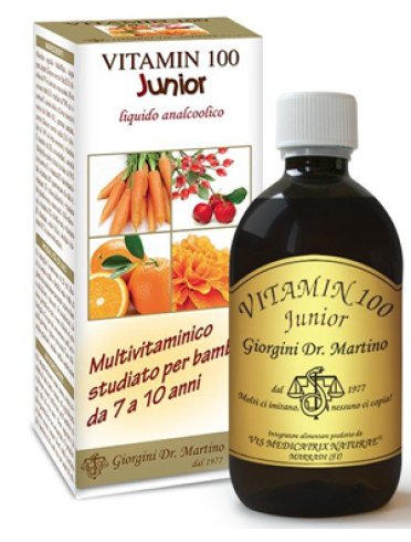 Vitamin 100 junior - integratore multivitaminico liquido analcolico - 500 ml