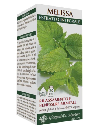 Melissa estratto integrale - integratore per il benessere mentale - 200 ml Melissa estratto integrale - integratore per il benessere mentale - 200 ml