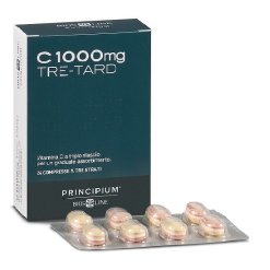 Principium C1000 mg Tre-Tard - Integratore di Vitamina C Sistema Immunitario - 24 Compresse
