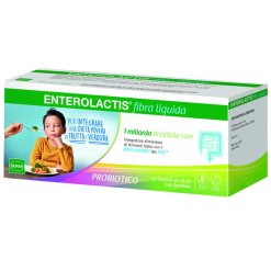 Enterolactis Fibra Liquida - Integratore di Fermenti Lattici - 12 Flaconcini da 10 ml