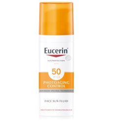 Eucerin Photoaging Control - Crema Solare Viso Fluida con Protezione Molto Alta SPF 50 - 50 ml