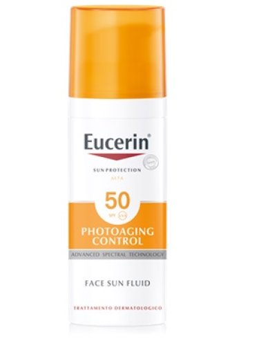 Eucerin photoaging control - crema solare viso fluida con protezione molto alta spf 50 - 50 ml