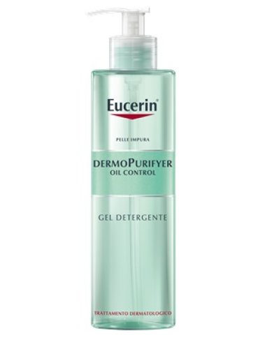 Eucerin dermopurifyer oil control - gel detergente viso per pelle grassa - 400 ml
