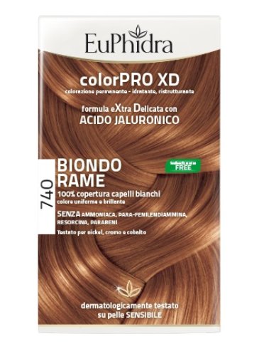 Euphidra colorpro xd 740 biondo rame tintura capelli