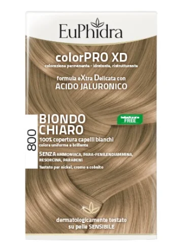 Euphidra colorpro xd 800 biondo chiaro tintura capelli Euphidra colorpro xd 800 biondo chiaro tintura capelli
