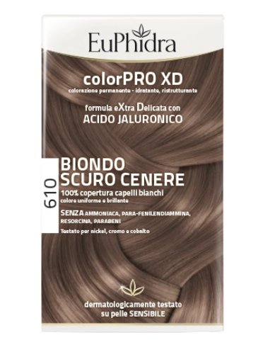 Euphidra colorpro xd 610 biondo scuro cenere tintura capelli
