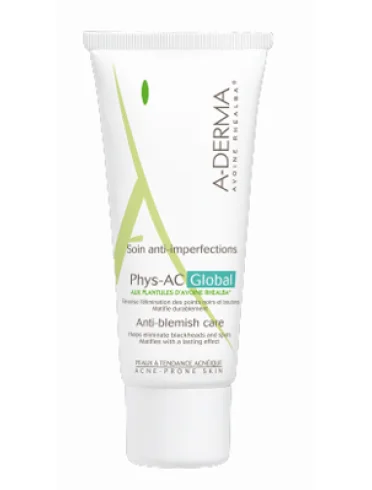 A-derma phys-ac global - crema viso anti-imperfezioni severe per pelle acneica - 40 ml A-derma phys-ac global - crema viso anti-imperfezioni severe per pelle acneica - 40 ml