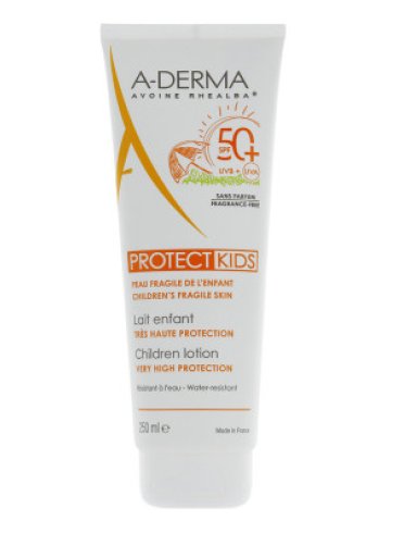 A-derma protect kids - latte solare bambini con protezione molto alta spf 50+ - 250 ml